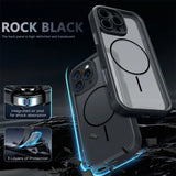 Cooling Frame Magnetic Clear Phone Case For iPhone