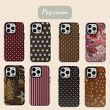 luxury Polka Dots Double-layer Phone Case for iPhone