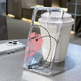 Travel Airplane Route Design Transparent Phone Case for iPhone