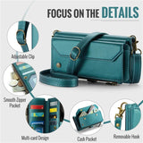 PU Leather Strap Card Holder Wallet Case for Samsung