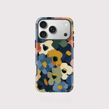 Cartoon Flower Magnetic Double-layer Phone Case For iPhone