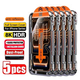 Easy Install HD Screen Protector Tempered Glass for iPhone