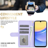 Leather Cardslot Magnetic Flip Wallet Case for Samsung