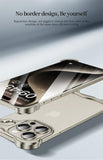 Luxury Shockproof Aluminum Alloy Borderless Phone Case For iPhone