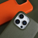 Full-Cover Magnetic Genuine Leather Case for iPhone