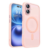 Magnetic Armor Shockproof Matte Translucent Case for iPhone