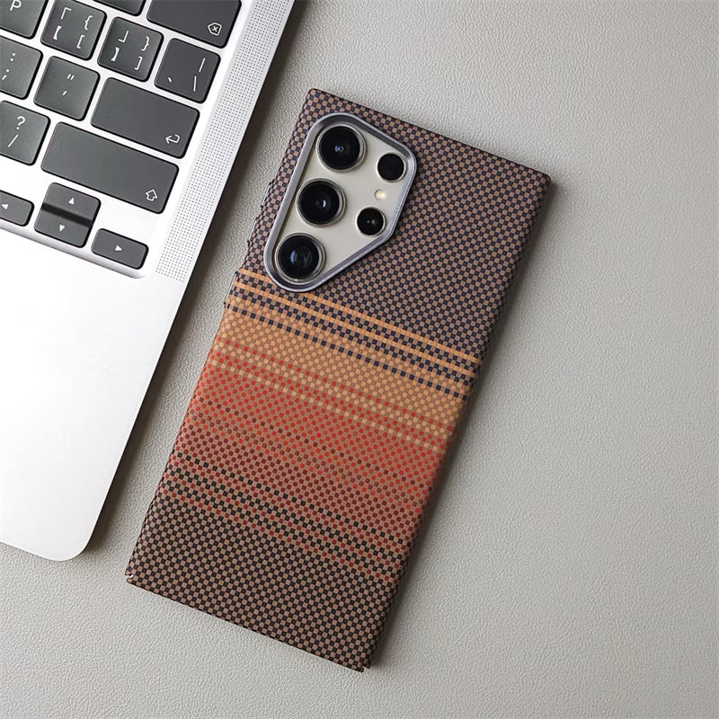 Carbon Fiber Texture Magnetic Case For Samsung