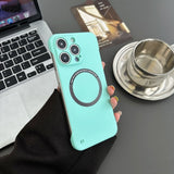 Ultra Thin Hard PC Magnetic Frameless Phone Case For Samsung