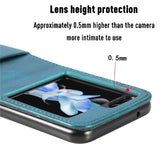 Business Leather Card Slots Wallet Case for Samsung Z Flip