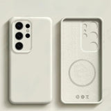 Original Liquid Silicone Magnetic Case For Samsung