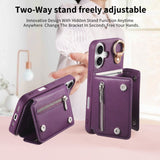 Stylish Hook Design Card Wallet Case for iPhone