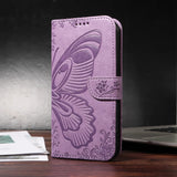 Leather Butterfly Flip Wallet Magnetic Shockproof Case for Samsung
