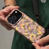 Geometric Graffiti Magnetic Hard Shockproof Phone Case for iPhone