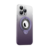 Gradient Color Magnetic Bracket Phone Case For iPhone