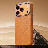 Minimalist Magic Cube Texture Leather Shockproof Case for iPhone