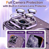 Electroplate With Lens Protector Phone Case For iPhone