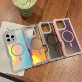 Luxury Magnetic Dazzling Dual Layer Phone Case For iPhone