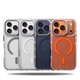 Magnetic Charging Lens Protect Stand Shockproof Case for iPhone