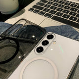 Slim Transparent Magnetic PC Phone Case For Samsung