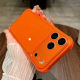 Fluorescent Transparent Shockproof Soft Case for iPhone