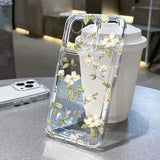 Flower Shockproof Transparent Silicone Soft Fundas Phone Case for iPhone
