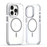 Two-Tone Transparent Magnetic Shockproof Phone Case for IPhone