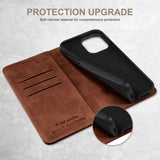 Leather Flip Wallet Phone Case For iPhone