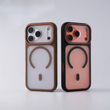 New Skin-Feel Frosted Magnetic Large Window Phone Case for IPhone