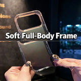 Clear Gradient Glitter PC Anti-Drop Phone Case for IPhone