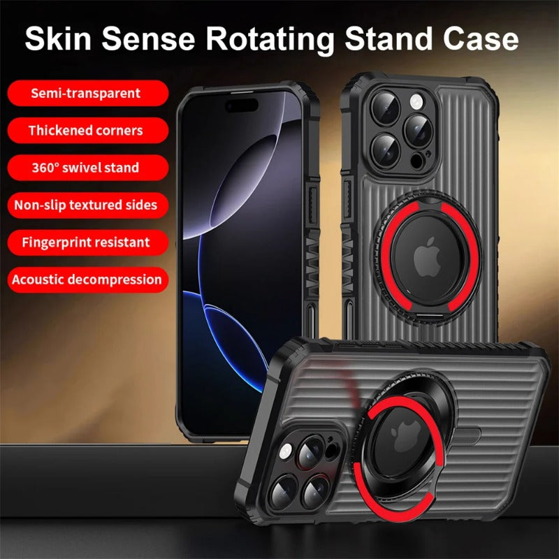 360° Rotating Magnetic Bracket Stand Phone Case For iPhone