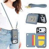 Woven Texture Card Slot Leather Case for iPhone