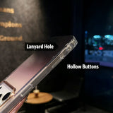 Clear Gradient Glitter PC Anti-Drop Phone Case for IPhone