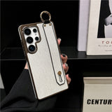 Premium Slim Electroplated Wrist Strap Case for Samsung