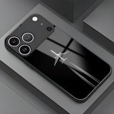 Minimalist Plane Pattern Glossy Case for iPhone