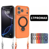 Magnetic, Skin-Friendly, Shockproof Phone Case with Lanyard for IPhone