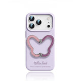 Butterfly Kickstand Liquid Silicone Shockproof Case for iPhone