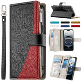 Leather Card Wallet Flip Case for Samsung