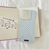 Polka Dot Small Fresh Slim Shockproof Case for iPhone