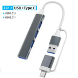 7 Ports USB A C Hub Multi Adapter