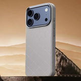 Minimalist Magic Cube Texture Leather Shockproof Case for iPhone