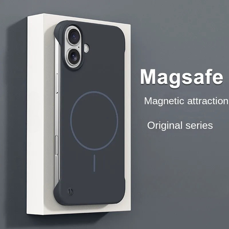 Ultra Thin Frameless Magnetic Case For iPhone