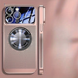 Hollow heat dissipation mesh magnetic Case For iPhone