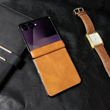 Vintage Waxed Leather Magnetic Shockproof Case for Samsung