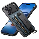 Card Holder Wrist Strap Case For iPhone