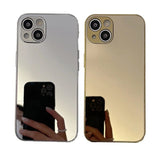 Luxury Glossy Plating Gold Silver Mirror Case for iPhone