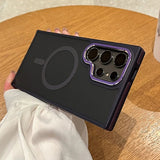 Magsafe Non-Slip Frame Armor Wireless Charging Case For Samsung