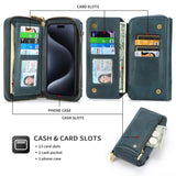 Multifunctional Crossbody Wallet Leather Case for iPhone