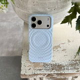 Polka-dot Lily Kickstand Magnetic Case for iPhone