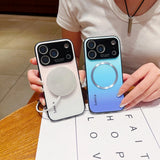 Gradient Magnetic Charging Shockproof Case for iPhone