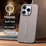 Luxury Business Leather Magnetic Case For iPhone